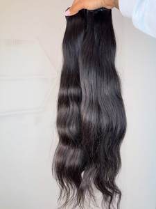 印度人发生天然黑色10-30英寸扭结卷曲宽松深波人发 - Product Image 5