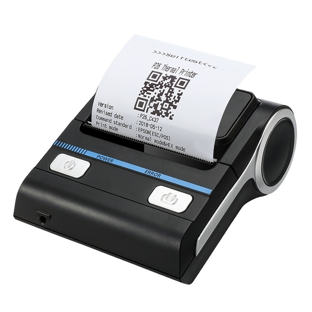 MHT-P8001 80mm Mini Portable Bluetooth Thermal Receipt Printer Handheld Rechargeable Inkless Restaurant Cafe Bar Takeaway