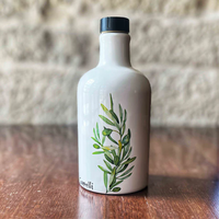 Bouteille d'huile d'olive en céramique blanche Bouteille d'huile vide Cuisine