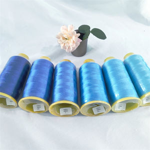 108D 120D 5000M, stock listo para la fábrica, hilo <span class=keywords><strong>de</strong></span> seda bordado, técnica alta, máquina <span class=keywords><strong>de</strong></span> ordenador, costura, bordado azul, <span class=keywords><strong>punto</strong></span> <span class=keywords><strong>de</strong></span> <span class=keywords><strong>cruz</strong></span> - Product Image 1