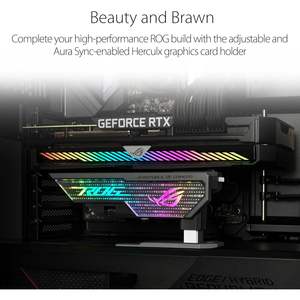 Support de carte graphique ROG Herculx en alliage de zinc massif, installation sans outil, éclairage RGB - Product Image 4