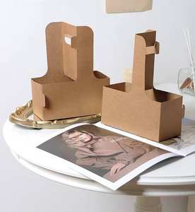 新设计的立式透明蛋糕包装甜点白色纸杯蛋糕盒 - Product Image 2