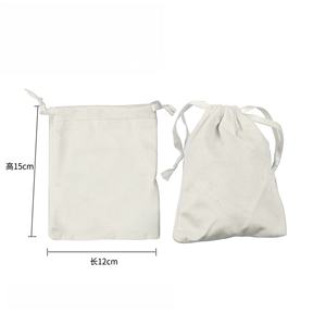 Custom Logo Printed Gift Double String Handbag Dust <b>Bag</b> <b>Shoe</b> Canvas Cotton Drawstring <b>Bag</b> - Product Image 3