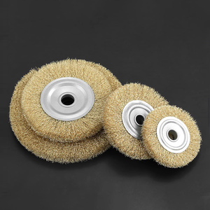 <span class=keywords><strong>Brosse</strong></span> de meulage en aluminium à liaison résineuse avec roue en fil de cuivre industriel durable, prix économique - Product Image 3