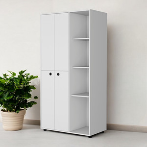 HMS 35 cassettiera bianco fatto a mano Design moderno in acciaio inox MDF solido camera da letto mobili di stoccaggio per soggiorno camera da letto - Product Image 2