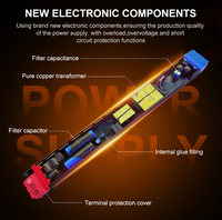 Controlador LED 110V/220V, Fuente de Alimentación Conmutada para Tiras LED, 12V24V 50W 100W 150W, Carcasa de Aluminio Ultrafina