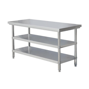 Factory Direct Sales Commercial Hotel Restaurant <strong>Bakery</strong> Kitchen Equipment Stainless Steel <strong>Work</strong> <strong>Table</strong> With Round Tube - Product Image 1