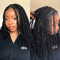 Extensions de cheveux afro crépus en vrac, cheveux humains brésiliens bruts non traités 4C, dreadlocks bohèmes en cheveux humains en vrac