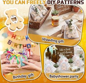 Abridor de Botellas Magnético de Bambú con Forma de Oso de 2.5 Pulgadas, Recuerdos para Baby Shower, Recuerdos para Invitados de Baby Shower, Recuerdos para Bodas - Product Image 6