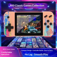 Nueva Consola de Juegos Portátil G3, Modo Paisaje, Retro Arcade, Un Jugador o Dos Jugadores, 800 en 1, Pantalla Grande de 35 Pulgadas, Conexión por Cable
