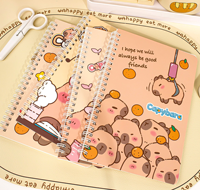 Cuaderno Capibala A5 con espiral, para estudiantes y oficina, con tapa horizontal, de alta estética y personalizable.