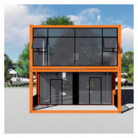 Maisons conteneurs empilables en Grèce, mini-maisons mobiles, maison conteneur à 2 étages, maison conteneur duplex