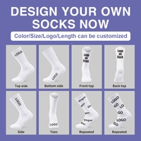 Chaussettes d'athlétisme de course à pied en coton éponge de haute qualité avec logo personnalisé