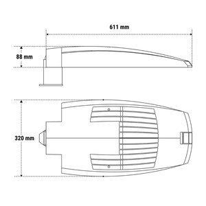 Lámpara LED de Calle Beghelli 1X150 Sd 3K Ex Long para Exteriores - Product Image 2