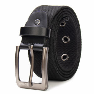 अनुकूलित लोगो कपास बेल्ट 40g मिश्र धातु बकल कपड़े बेल्ट के साथ उच्च-गुणवत्ता वाले बुना हुआ आईलेट बेल्ट - Product Image 3