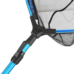 Épuisette de pêche télescopique pliable <span class=keywords><strong>en</strong></span> nylon de 102,5 cm (36*30 cm) à 3 sections pour la pêche <span class=keywords><strong>en</strong></span> <span class=keywords><strong>mer</strong></span> et la pêche à la mouche - Product Image 4