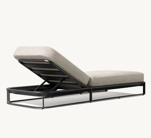 Tumbona de aluminio de gama alta de <span class=keywords><strong>MALAGA</strong></span> con cojín grueso, muebles de exterior, muebles de jardín de lujo, tumbona moderna, tumbona - Product Image 2