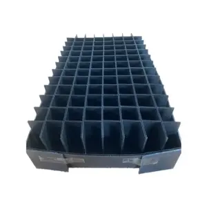 Custom Conductive ESD Antistatic totes divider partition seperatoer sheets sets, Container bins slotted cell inserts