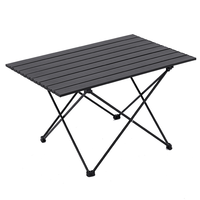 Table de pique-nique pliable portable en aluminium léger moderne pour usage extérieur et plage