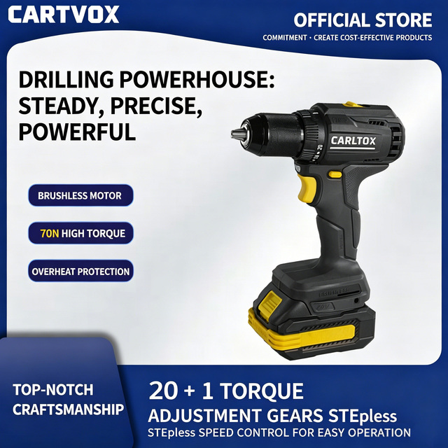 18V/20V/21V Cordless Drill Professional Industrial Electric Power Drill Tool Set