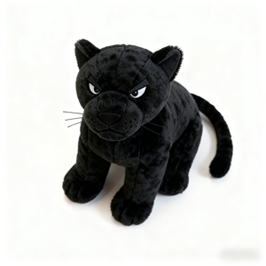 Peluche Personalizzati <span class=keywords><strong>di</strong></span> Alta Gamma <span class=keywords><strong>Pantera</strong></span> <span class=keywords><strong>Nera</strong></span> Giocattoli <span class=keywords><strong>di</strong></span> Peluche con <span class=keywords><strong>Disegni</strong></span> e Campioni per Mascotte Aziendali - Product Image 1