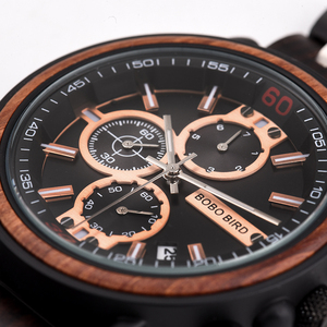 นาฬิกาข้อมือผู้ชายรุ่นใหม่ OEM Relogio Masculino นาฬิกาโครโนกราฟแบบกำหนดเอง สปอร์ต แฟชั่น ธุรกิจ หรูหรา ไม้ สแตนเลสสตีล เครื่องญี่ปุ่น <span class=keywords><strong>Miyota</strong></span> 44 มม. - Product Image 2