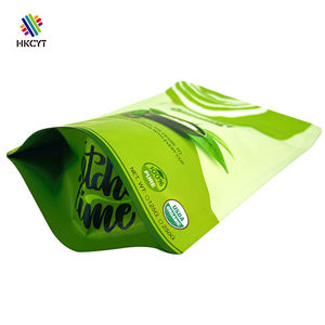 Pochette personnalisée imprimée à fermeture éclair à faible quantité minimale de commande sac d'emballage anti-odeur pour le type de plastique PE de thé Matcha - Product Image 5