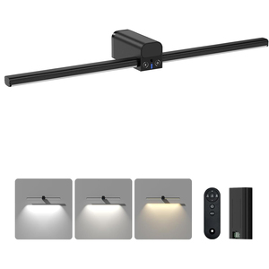 <b>Wireless</b> Wall Mounted Picture <b>Light</b> with Detachable Battery Compartment,Dimmable Art Lamp with Remote Timer for Gallery Painting - Product Image 1