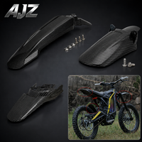 Kit de garde-boue Surron Light Bee X S en fibre de carbone, garde-boue avant et arrière haute performance pour vélo électrique, protection de chaîne, garde-boue anti-éclaboussures