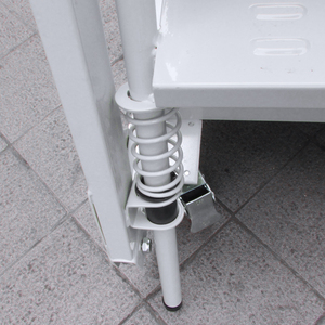 वैश्विक मध्यम शुल्क डबल-लेयर मोबाइल क्लाइम्बिंग वाहन स्टील लॉजिस्टिक्स ट्रॉली शेल्फ के साथ चल पिकअप सीढ़ी - Product Image 5