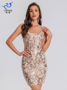 Vestido Sexy sin Mangas con Lentejuelas Naturales para <span class=keywords><strong>Mujer</strong></span>, Vestido de Fiesta y Baile - Product Image 6