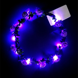 Fasce <span class=keywords><strong>per</strong></span> <span class=keywords><strong>Capelli</strong></span> LED Lampeggianti, <span class=keywords><strong>Coroncine</strong></span> Luminose a Forma <span class=keywords><strong>di</strong></span> Fiore, Ghirlande Floreali Luminose <span class=keywords><strong>per</strong></span> Feste e Rave, Decorazioni Luminose - Product Image 6