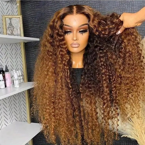 วิกผมหน้าผากลูกไม้แบบไม่ต้องใช้กาว แบบผมหยิกฟู วิกผมแท้แบบ HD Lace Frontal วิกผมแท้จากบราซิลสำหรับผู้หญิงผิวสี - Product Image 2