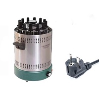 Four à grillades électrique rotatif automatique sans fumée Barbecue rôtissoire Kebab Machine à rotation 12 brochettes d'agneau 220V Smokele