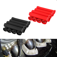 8 Stück Motor Fiberglas 1200 F Hitzeschild Thermo abdeckung Schild abdeckung Auto Zündkerze Draht Boot Protector Sleeve