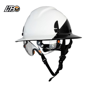 HBCカーボンファイバーハードハット新品マイナーワイドブリムヘルメットプロフェッショナル工業用帽子カスタム - Product Image 1