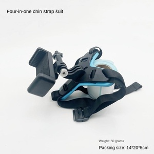 Compatible con el conjunto de soporte para barbilla de casco de motocicleta, soporte de correa fija para grabación con GoPro, DJI y teléfonos móviles. - Product Image 1