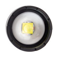 Linterna LED de Alta Potencia con Zoom Telescópico de Plástico ABS Personalizable, Recargable, con Luz Lateral COB para Venta al por Mayor