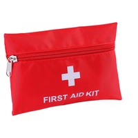 Trousse de premiers secours tactique individuelle, kit de survie et de traumatologie, en tissu Oxford rouge, durable et imperméable, pour sac tactique extérieur, trousse médicale