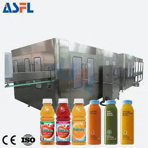 जूस हॉट बॉटलिंग मशीन के लिए 5000BPH उत्पादन लाइन स्वचालित ताजे फलों का जूस बोतल भरने की मशीन