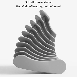 Home Decor Silicone Soap Dish Holder <b>Tray</b> Saver Drainer for Kitchen <b>Shower</b> Bathroom - Product Image 4