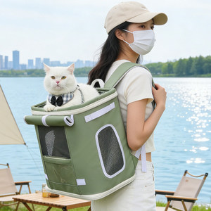 <b>Cat</b> carrier, portable large-capacity <b>backpack</b>, dog <b>backpack</b>, pet carrier, breathable, stress-resistant for rabbits. - Product Image 1