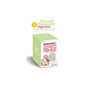Wholesale sale of children using high quality manual password plastic bank B/O piggy bank