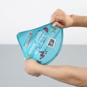 Ensemble de ventilateurs pliables en forme de disque volant avec sac pour les sports de plein air, design pliable pratique, idéal pour les cadeaux promotionnels d'entreprise - Product Image 3