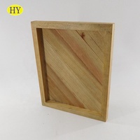 Großhandel Unfinished Holz Shadow Box Wand kunst Dekorative Rahmen
