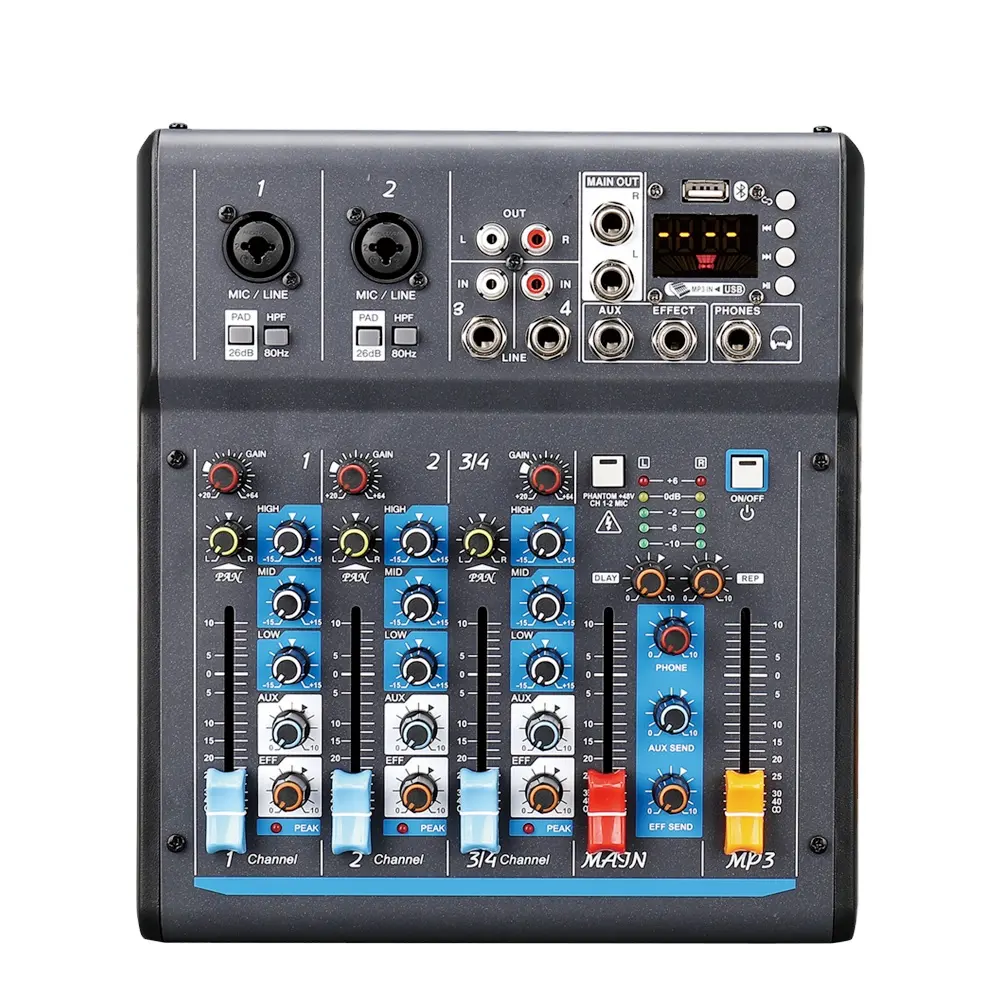 080A235 Sound Mixer Audio 4 16 24 32 Channel Sound System Professional Mixer