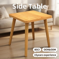 Table basse moderne en bois écologique avec structure métallique pour salon, petite table