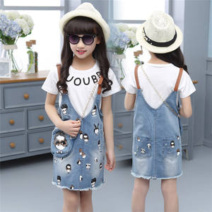 Ropa Infantil, Nuevo Modelo, Venta al por Mayor en China, Conjunto Infantil con Estampado 3D de Bandera, Camiseta y Pantalones Vaqueros en Dubái, Sharjah, Emiratos Árabes Unidos - Product Image 3