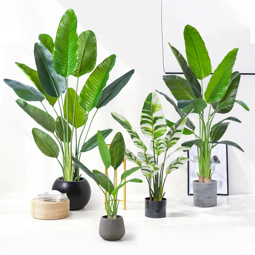 Haihong, оптовая продажа, искусственное зеленое дерево, растение в стиле бонсай, банановый горшок для путешественников, искусственные растения и зелень