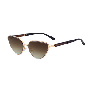 Lunettes de soleil œil de chat personnalisées pour femmes, monture métallique, verres PC UV400, style Instagram, mode extérieure - Product Image 2